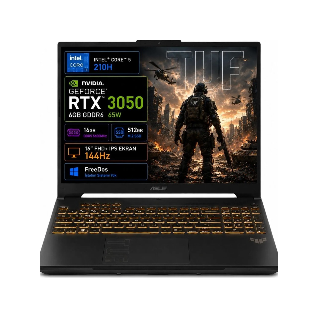 ASUS Tuf Gaming F16, FX607VJB-RL037, Core 5-210H, 16