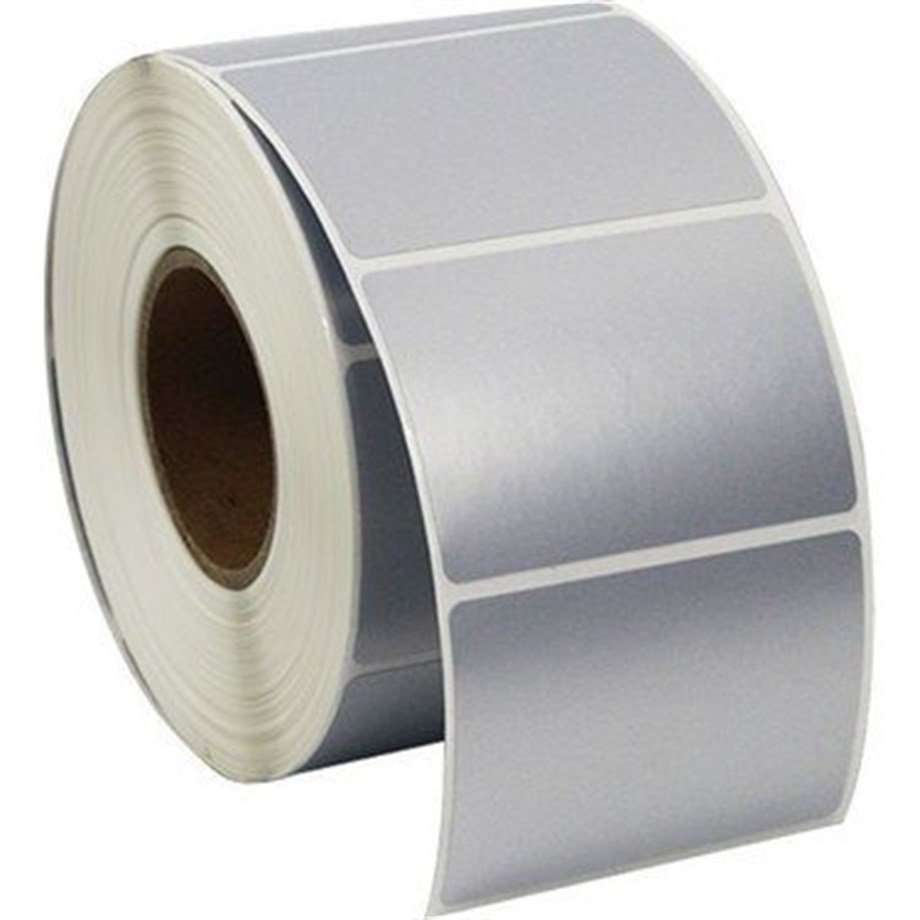 BARKOD ETİKETİ METALİK 60X40 MM SILVER