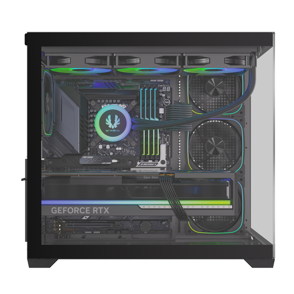 BITFENIX 850W 80+ BRONZE LEO BFC-LEO85KKGKK-4A 4-ARGB Fanlı Gaming Mid-Tower PC Kasası