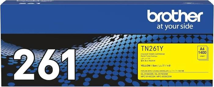 BROTHER TN261Y / 1.400 Sayfa Orjinal Sarı Toner