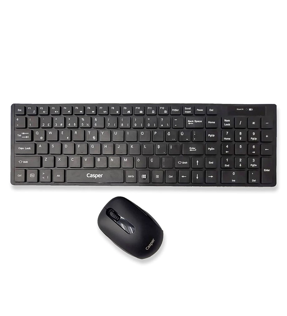 CASPER AX7900 FN MULTİMEDİA 2.4GHZ KABLOSUZ KLAVYE MOUSE SET-SİYAHCasperKlavye ve Mouse SetB04274