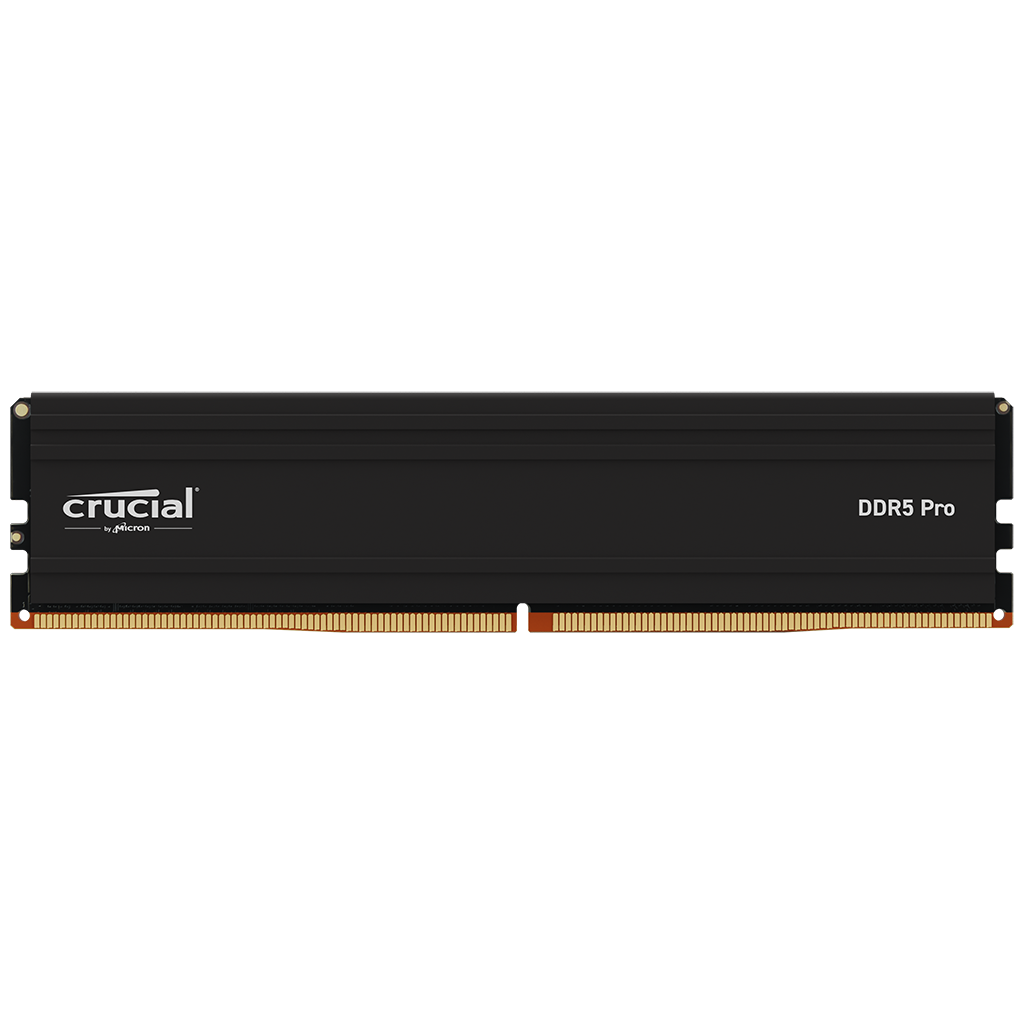 CRUCIAL CP16G64C38U5B PRO, Overclocking, 16GB, DDR5, 6400MHz, CL38, 1.1V, XMP 3.0, Desktop Ram (Soğutuculu)