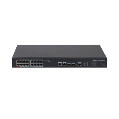 DAHUA 16port 240w FULL PoE PFS4218-16ET-240-V2 GIGABIT 2X SFP Yönetilebilir Switch