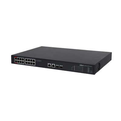 DAHUA 16port PoE 240w 2-SFP 2-Uplink Gigabit Yöneilemez Switch PFS3220-16GT-240-V2