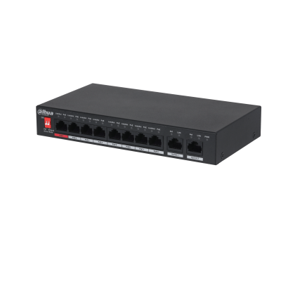 DAHUA 8port PoE 96w Gigabit Yönetilemez Switch DH-PFS3010-8ET-96