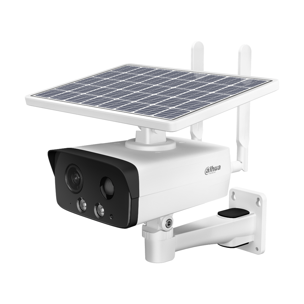 DAHUA IPC-HFW2431DG-4G-SP-EAU-B 4Mpix,  3,6mm Sabit Lens, H265+, 50Mt Gece Görüşü, Dahili Mikrofon, IP67,  Solar(Güneş Enerjili) IP Kamera