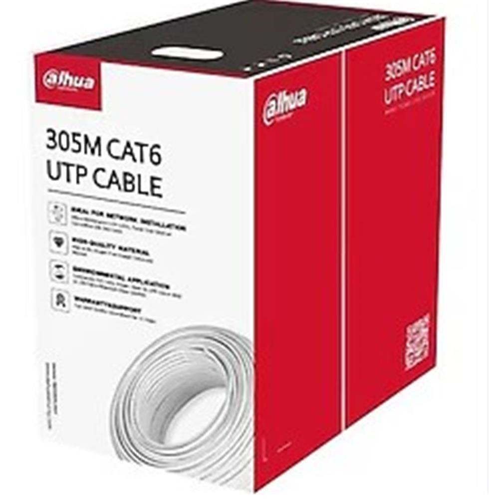 Dahua PFM920I-6UN-C Saf Full Bakır Cat6 Kablo 305 Metre İç Ortam