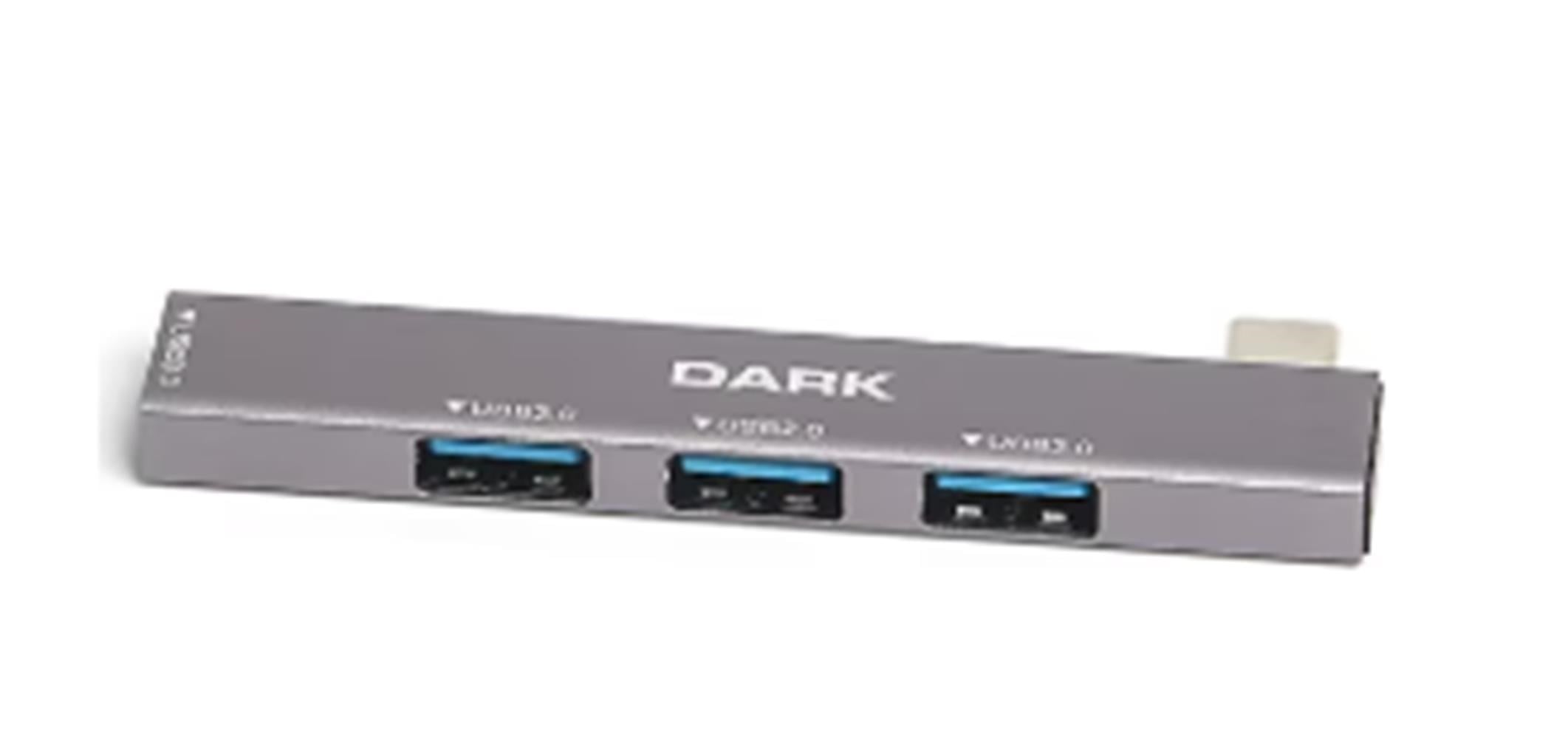 Dark  DK AC USB34C 4 Port USB HUB USB-C 1XUSB -A3.0 3XUSB-A2.0