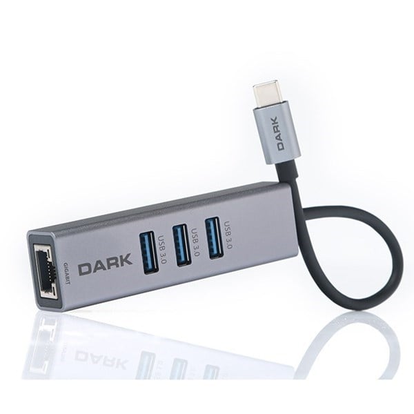 DARK DK-AC-U31X3GL  Gigabit TypeC Ethernet Çoklayıcı Hub