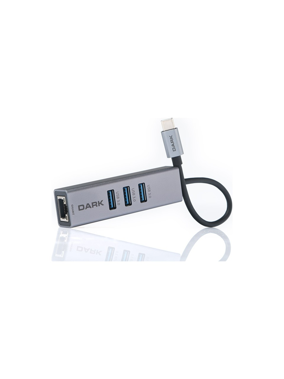 Dark DK-AC-U31X3GL USB3.1 Type-C - 3x USB3.0 HUB+ Gigabit EthernetDarkÇeviriciler ve AdaptörlerB06844