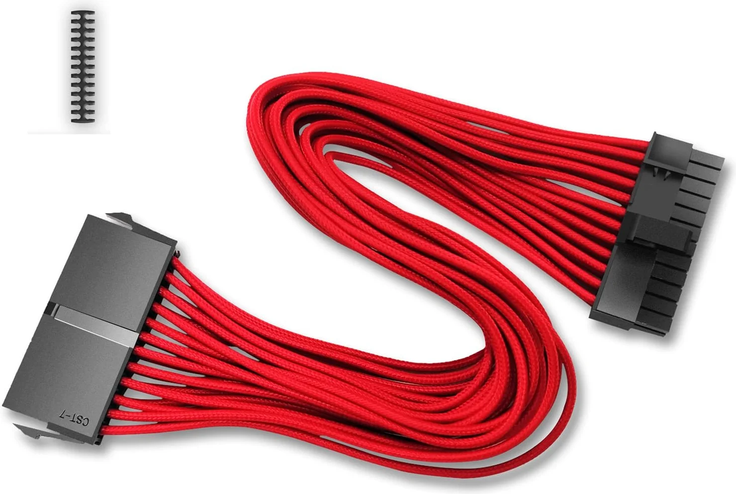 DEEPCOOL EC300-24P-RD 24 Pin ATX Kırmızı Güç Kaynağı Uzatma Kablosu 30cm