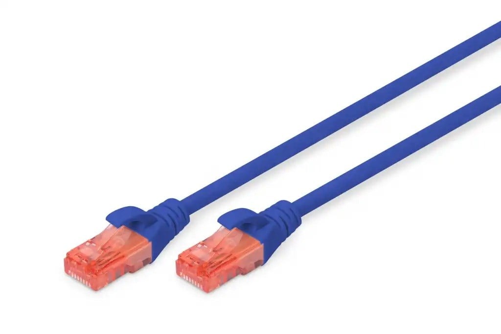 DIGITUS 1metre CAT6 Utp DK-1617-010/B Mavi Patch Kablo (10'lu Paket)