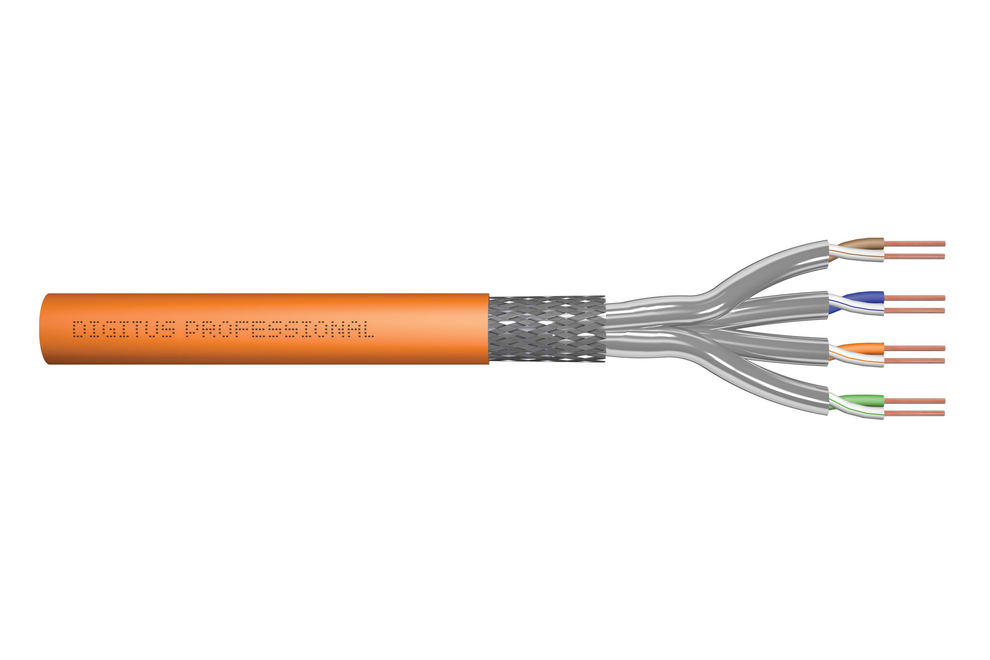 DIGITUS 500metre S/FTP 23AWG CAT7 Turuncu Kablo DK-1743-VH-5