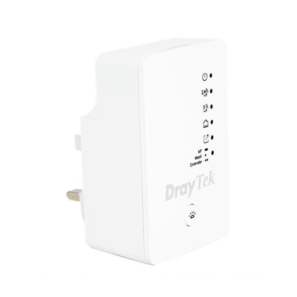 DRAYTEK Vigor AP802 AC1200 Dual Band Mesafe Genişletici EV Ofis Tipi Priz Tip