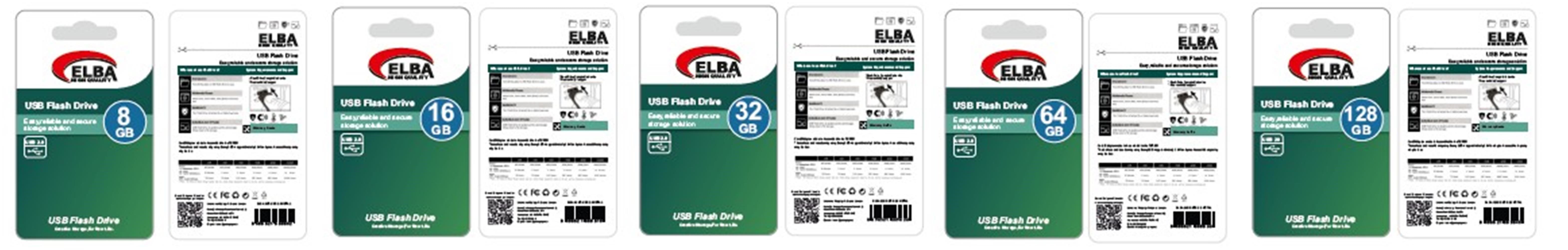 ELBA 8GB USB 2.0 PLASTİK FLASH BELLEK