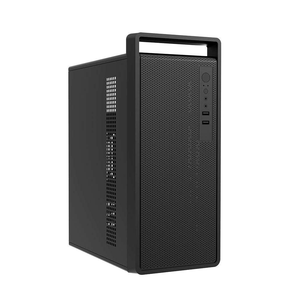 FRISBY FC-2740B, 1x80mm Fan, Siyah, 300W, USB 2.0, mATX, Mini Tower, Kulplu Kurumsal KASA