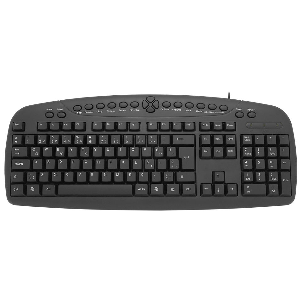 FRISBY FK-142QU  Kablolu USB Q Trk Siyah Klavye