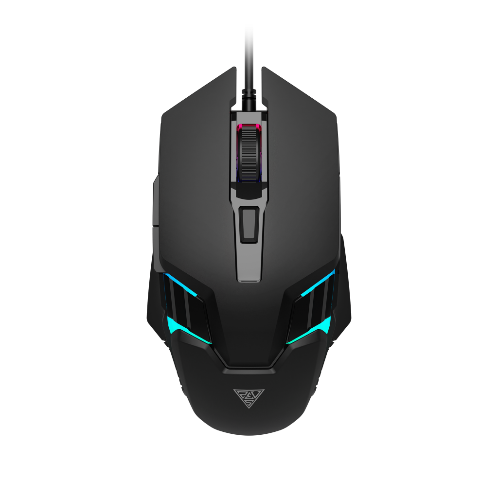 GAMDIAS AURA GS4, Çok Renkli Aydınlatma,  USB Kablolu, 6 Programlanabilir Buton, Gaming Mouse, 3.600 DPI, Siyah