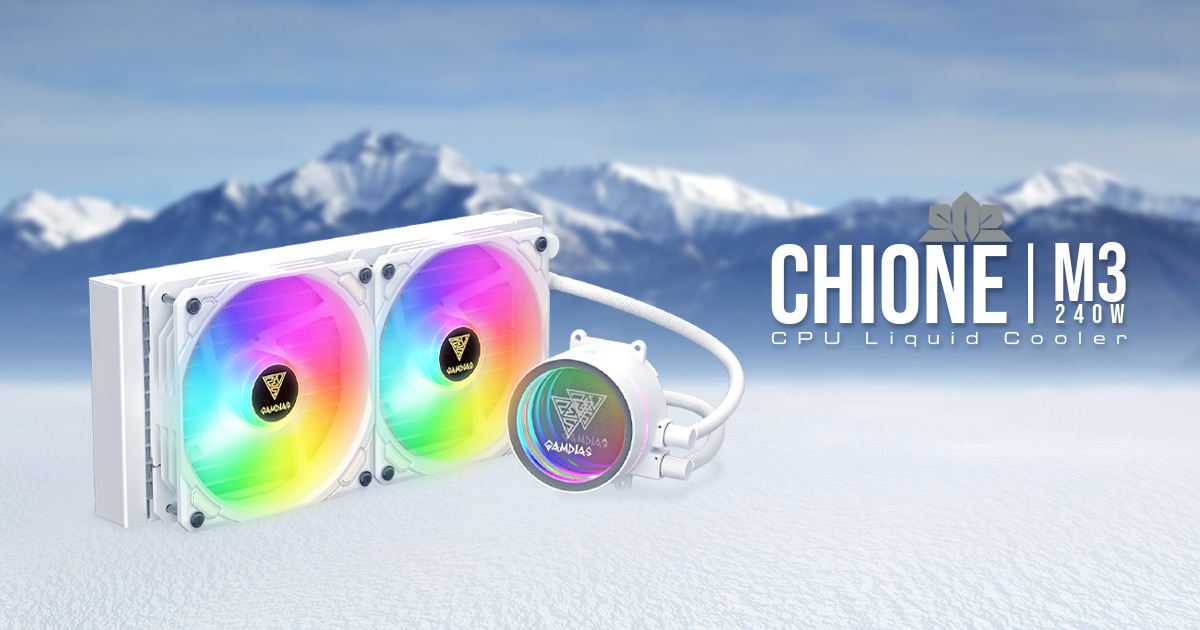 GAMDIAS CHIONE M3-240W 240MM WHITE EDITION LGA1200/AM4-LGA1700/AM5 SOKET ARGB SIVI SOĞUTMAMb Teknoloji | GAMDIAS CHIONE M3-240W 240MM WHITE EDITION LGA1200/AM4-LGA1700/AM5 SOKET ARGB SIVI SOĞUTMAGAMDIASSoğutucularB05209