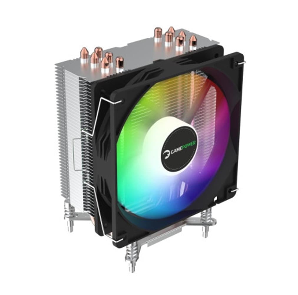 GamePower Glace TC6 ARGB Siyah 1x120mm LGA1851-AM5 İşlemci Hava Soğutucu