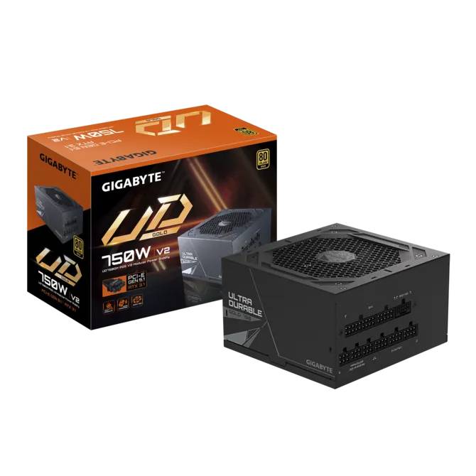 GIGABYTE 750w 80+Gold GP-UD750GM PG5 v2 Tam Modüler Power Supply