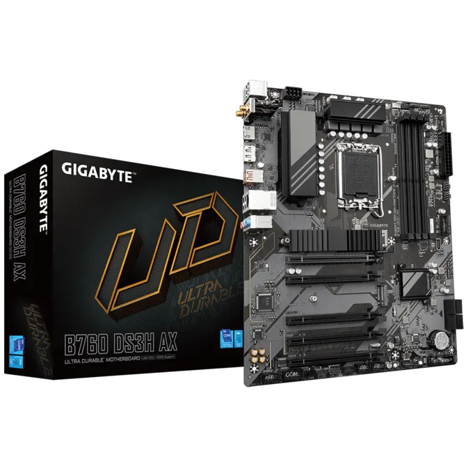 GIGABYTE B760 DS3H AX WIFI6E DDR4 HDMI-DP PCIE 4.0 1700p ATX