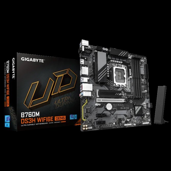 GIGABYTE B760M DS3H WIFI6E GEN5 HDMI VGA DP 1700P