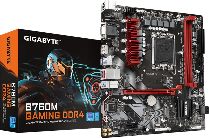 GIGABYTE B760M GAMING DDR4 HDMI-DP TYPEC PCIE 4.0 1700p mATX