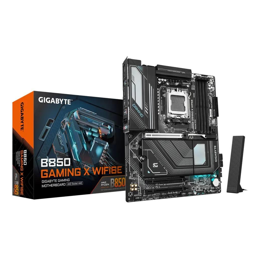 GIGABYTE B850 GAMING X WIFI6E, 4xDDR5, 3xM.2, DP, HDMI, Type-C, Wi-Fi6E, Bluetooth 5.3, AM5 Soket GAMING Anakart