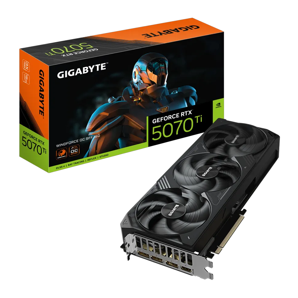 GIGABYTE GV-N507TWF3OC-16GD, RTX5070TI, WINDFORCE OC, 16Gb, GDDR7, 256BIT, 3 Fanlı, 1xHDMI, 3xDP, GAMING Ekran KARTI