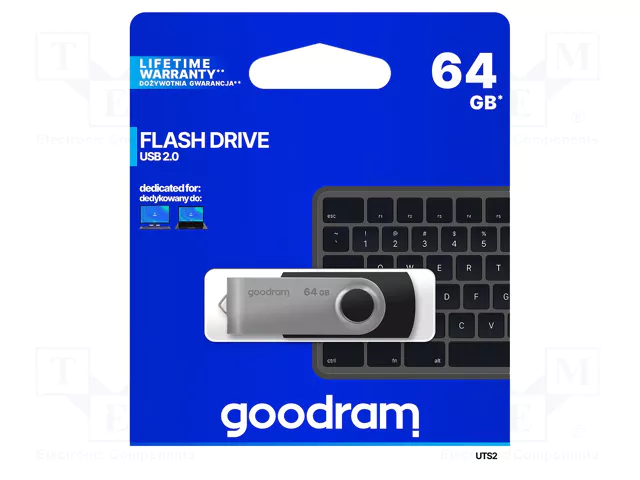 GOODRAM 64GB UTS2 UTS2-0640K0R11 Usb 2.0 Bellek