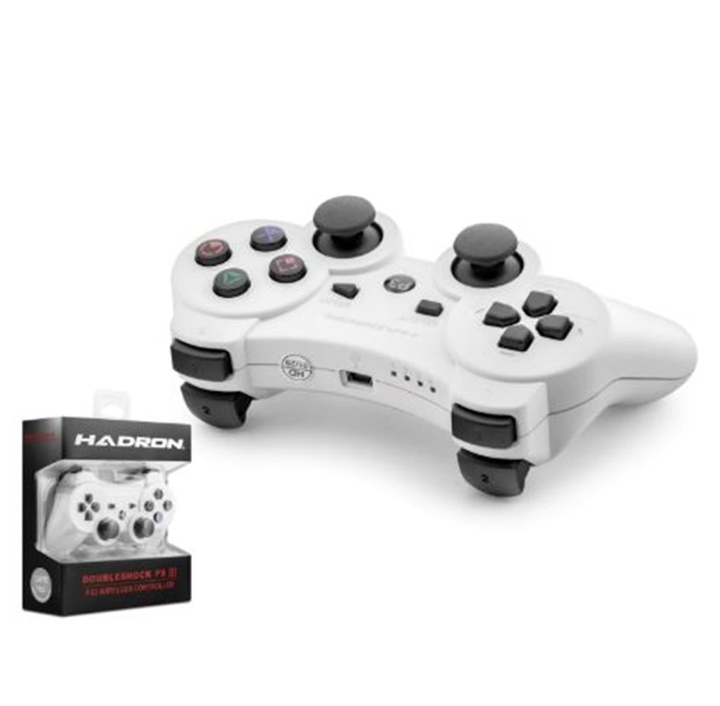 HADRON HD325B PS3 Uyumlu Kablosuz Bluetooth GamePad Oyun Kolu DoubleShock III - Beyaz