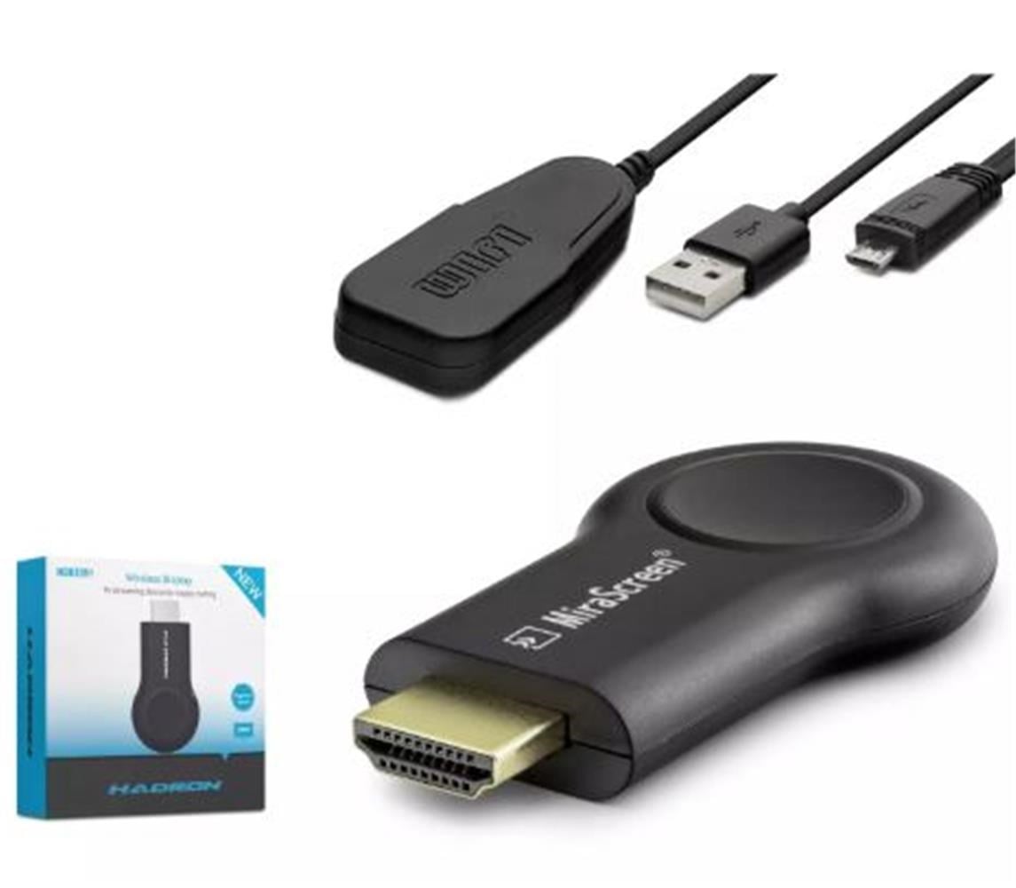 HADRON HDX2351 HDMI Kablosuz Görüntü Aktarım Cihazı Display Android - iOS - Windows - macOS - Siyah