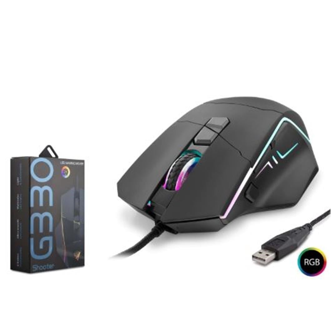 HADRON Shooter G330 RGB Gaming Mouse 6400 DPI 8 Tuş Siyah