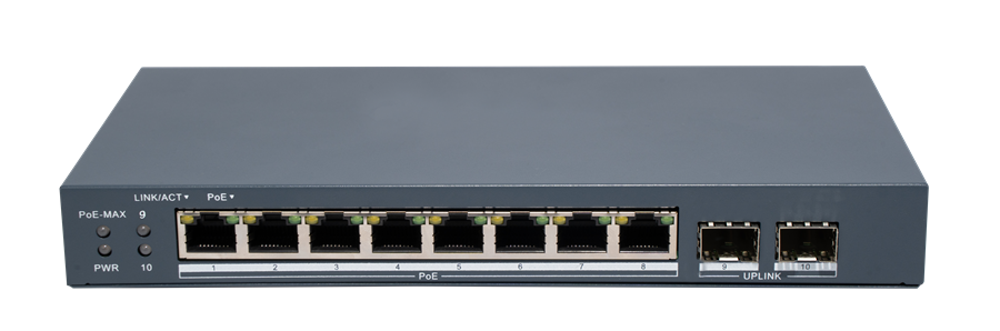 HIKVISION 8port PoE 80w 2-SFP Gigabit Yönetilebilir Switch DS-3E1510P-EI/M-8P2F