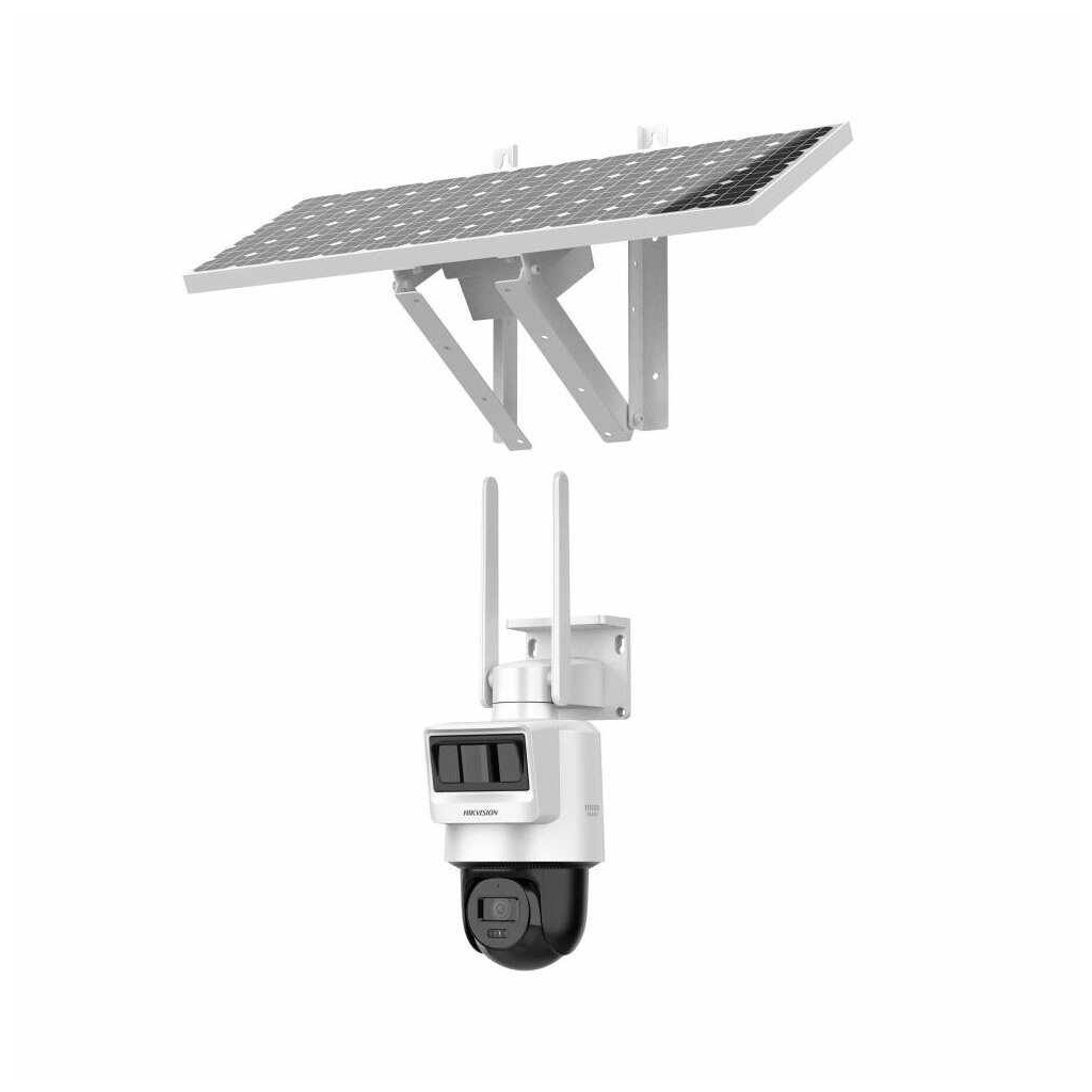 HIKVISION DS-2DE2C400IWG-K/4G/C05S10, 4Mpix,   2.8mm, 30Mt Gece Görüşü, Dahili Mikrofon, PIR+RADAR,  4G, Solar  PT IP Kamera