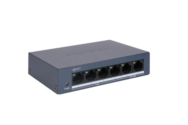 HIKVISION DS-3E0106MP-E/M 4XFE+2XFE RJ45 45W PORT SWİTCH