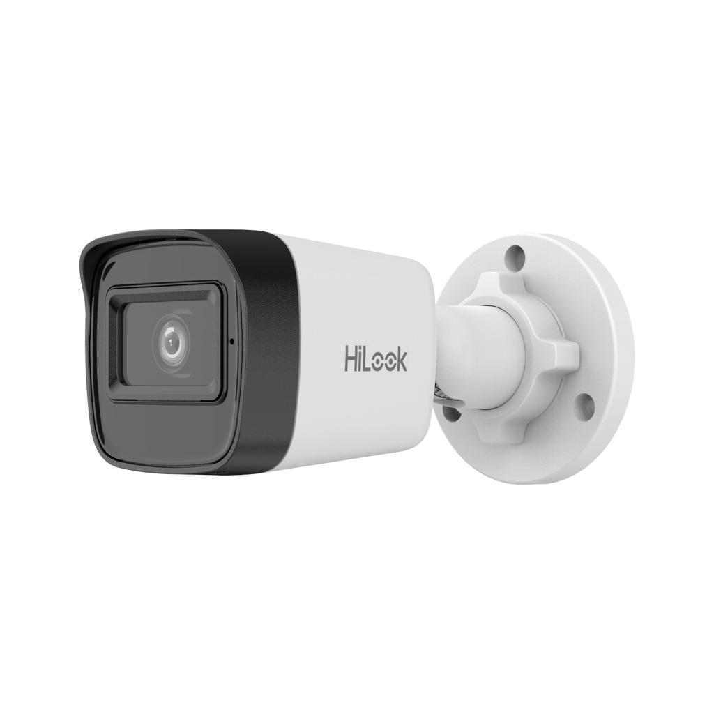 HILOOK IPC-B121HE-UC, 2Mpix, 2.8mm Lens, H265+, 20Mt Gece Görüşü, PoE, Dahili Mikrofon, Bullet, IP Kamera