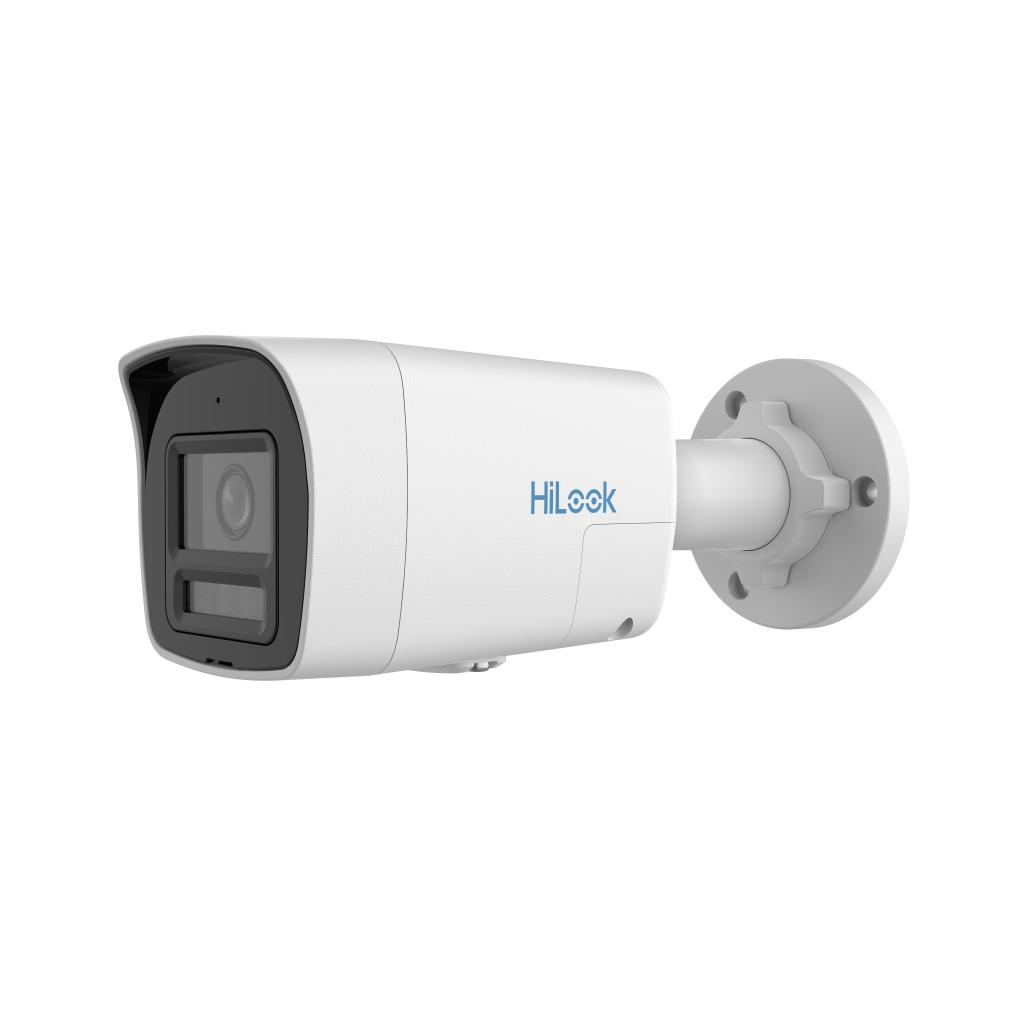 HILOOK IPC-B129HA-LUF, 2Mpix, 2,8mm Lens, H265+, Dual Light, 30Mt Gece Görüşü, Dahili Mikrofon, IP67, PoE, Bullet, IP Kamera