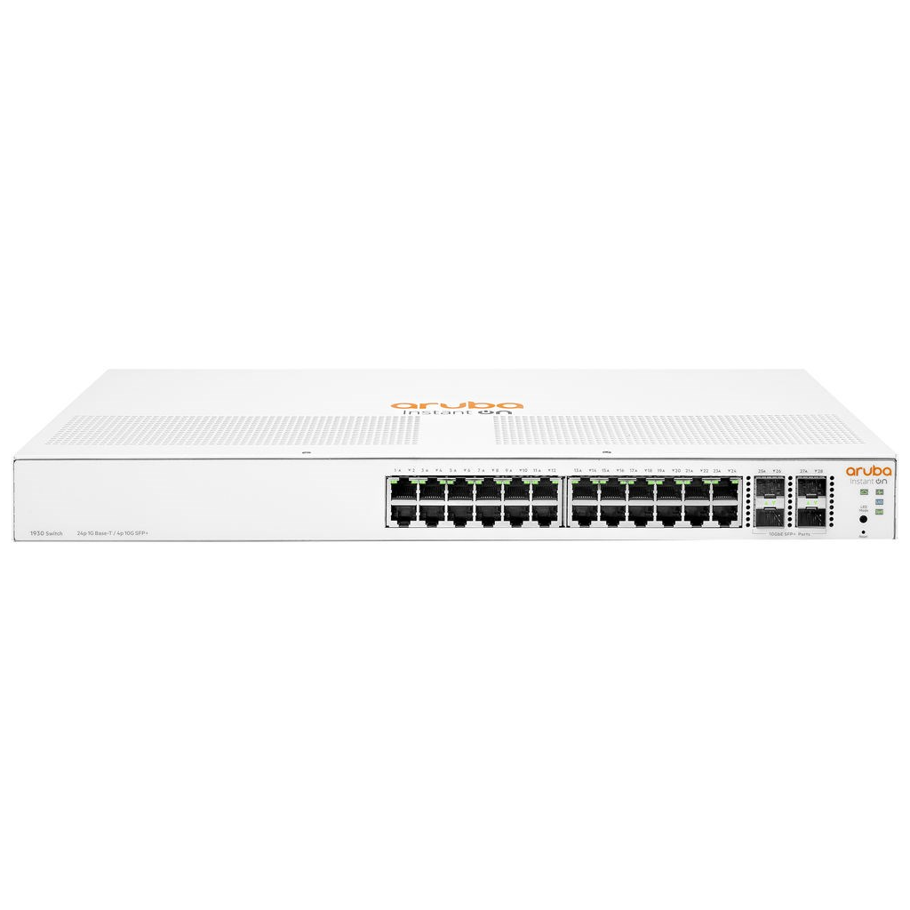 HP Aruba Instant On JL682A 1930-24G, 24Port,  GigaBit, 4 Port Gigabit SFP, Yönetilebilir, Rack Mount Switch