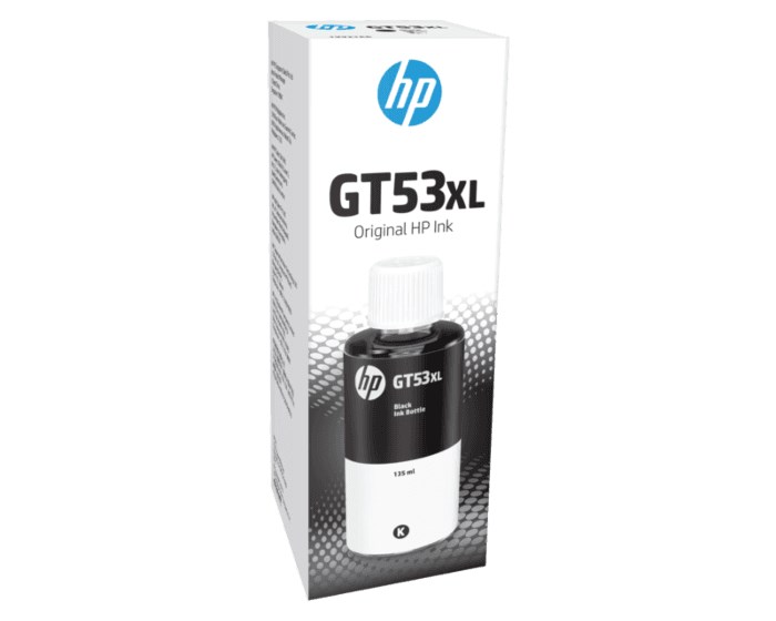 HP GT53XL Siyah Yüksek Kapasiteli Orijinal Mürekkep Şişesi 135ml (6.000 Sayfa) - 1VV21AE