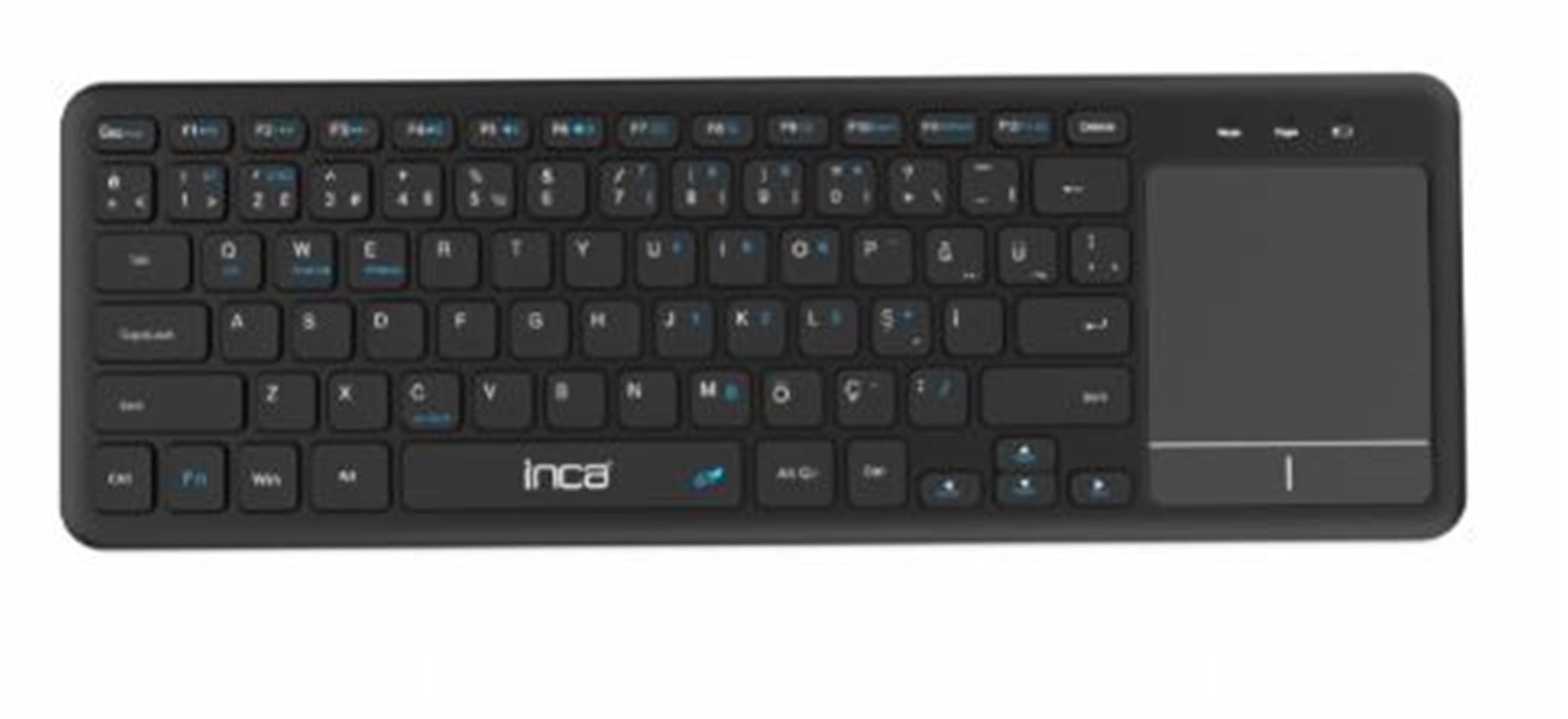 Inca IBK-568BT Dualmod Bluetooth+2.4G Touchpad Klavye