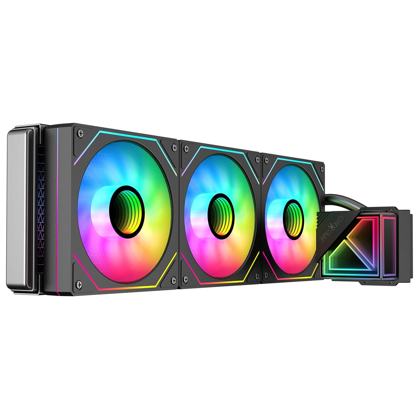 James Donkey Lugis JDC360 ARGB 360mm Siyah Sıvı İşlemci Soğutucu AM5 ve LGA1700 Uyumlu