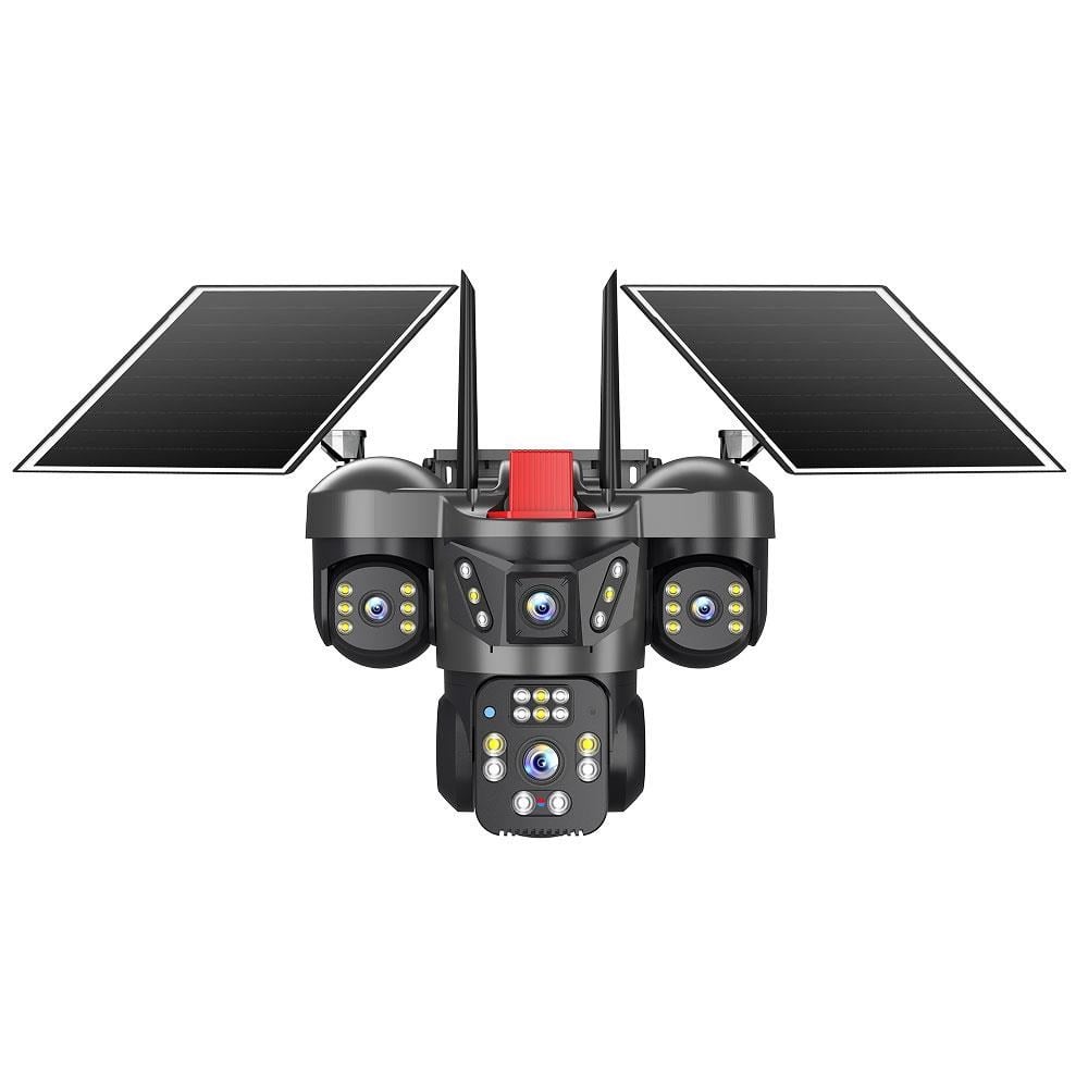 Joysee SW4 12Mp AOR 2x3.6mm 2x2.8mm 2 Solar+Wifi Dört Kamera 22IR+12Led PTZ