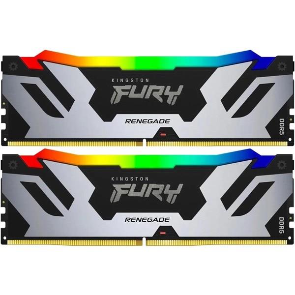 KINGSTON 48GB (2X 24GB) DDR5 6400MHZ CL32 DUAL KIT RGB PC RAM FURY RENEGADE KF564C32RSAK2/48