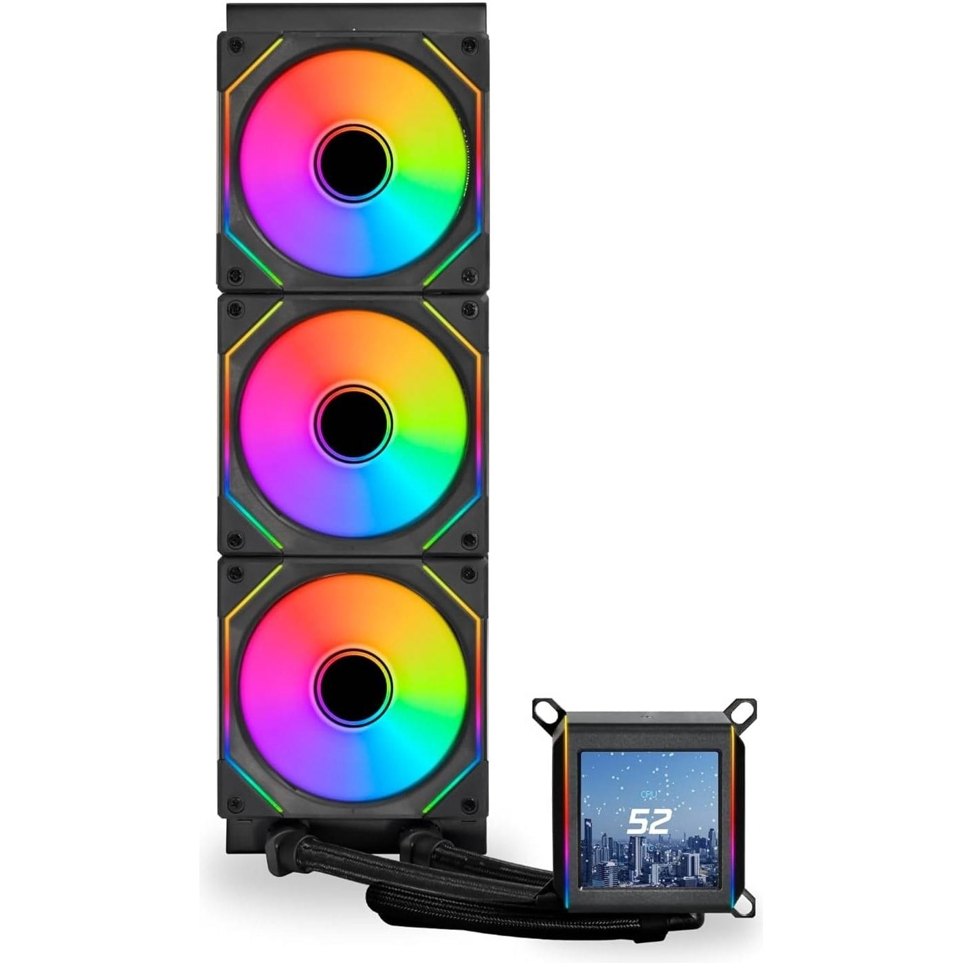 LIAN LI GALAHAD II LCD SL-INFINITY 360MM LGA1700/1851P/AM5 SOKET SİYAH İŞLEMCİ SIVI SOĞUTUCU G89.GA2ALCD36INB.00