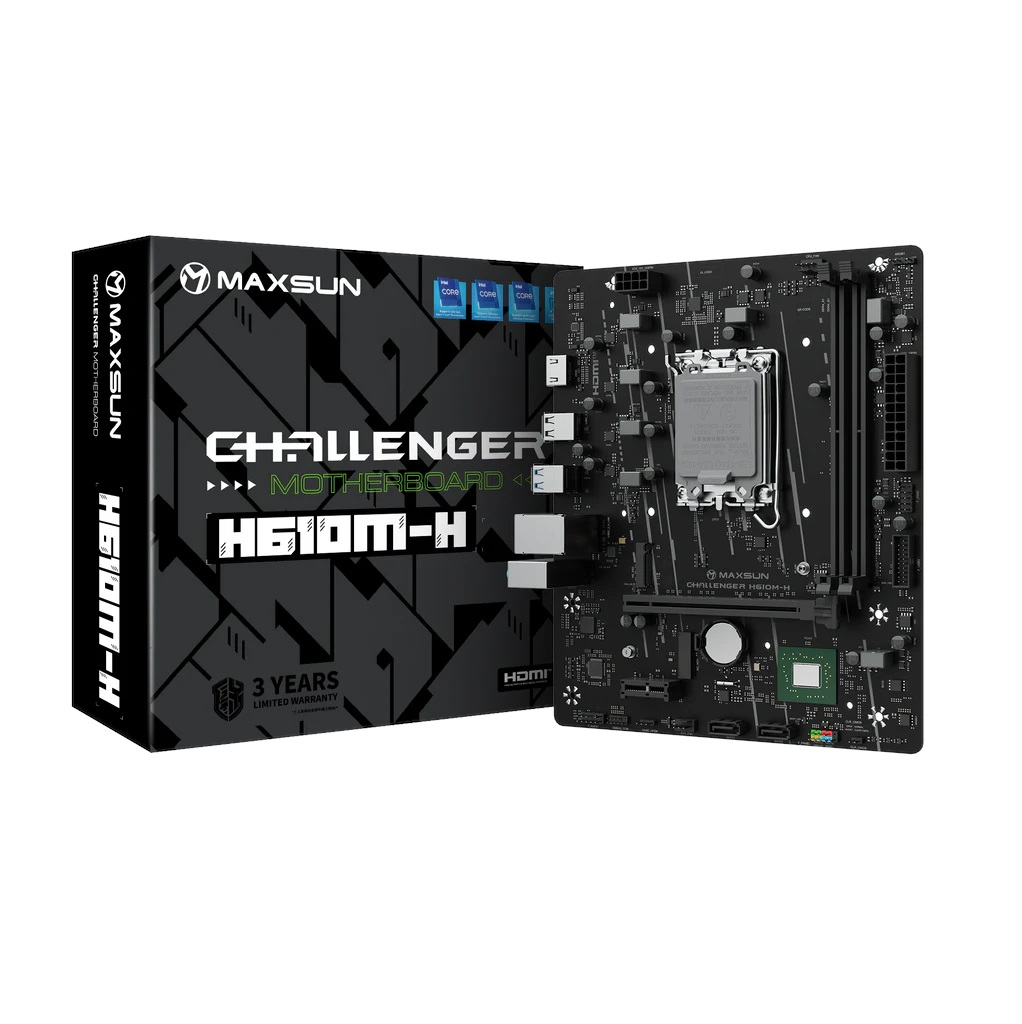 Maxsun Challenger H610M-H V1 Intel LGA1700 DDR4 Micro ATX AnakartMAXSUNAnakartB07321