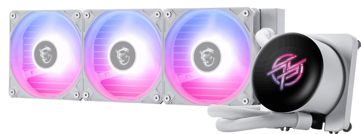 MSI 360mm MPG CORELIQUID P13 360 WHITE ARGB AM5-1851P Sıvı Soğutmalı İşlemci Fanı Beyaz