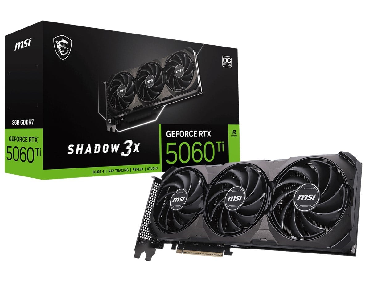 MSI 8GB RTX5060TI 8G SHADOW 3X OC CLASSIC GDDR7 128bit HDMI-DP PCIE 5.0