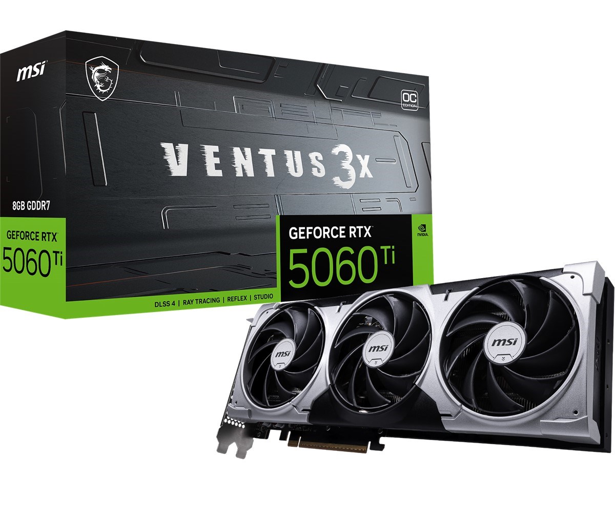 MSI 8GB RTX5060TI 8G VENTUS 3X OC GDDR7 HDMI-DP PCIE 5.0